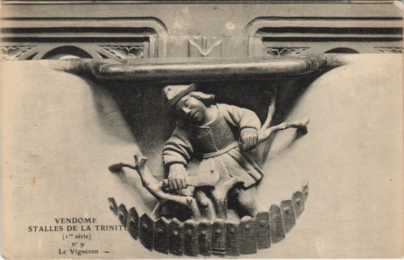 Carte postale ancienne Vendome Stalles De La Trinite
