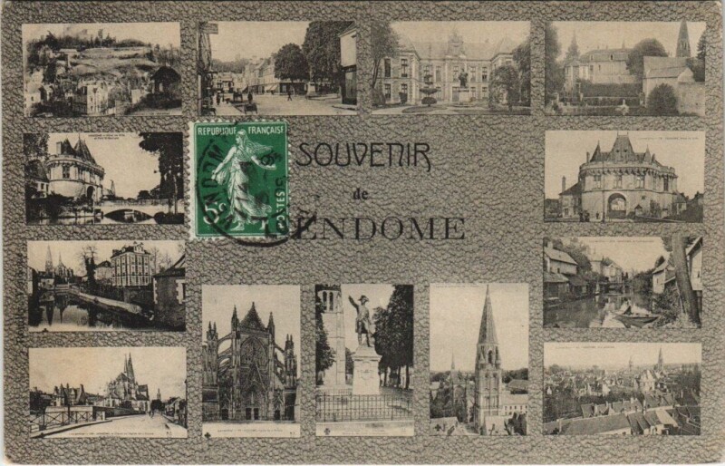 Carte postale ancienne Souvenir de Vendome