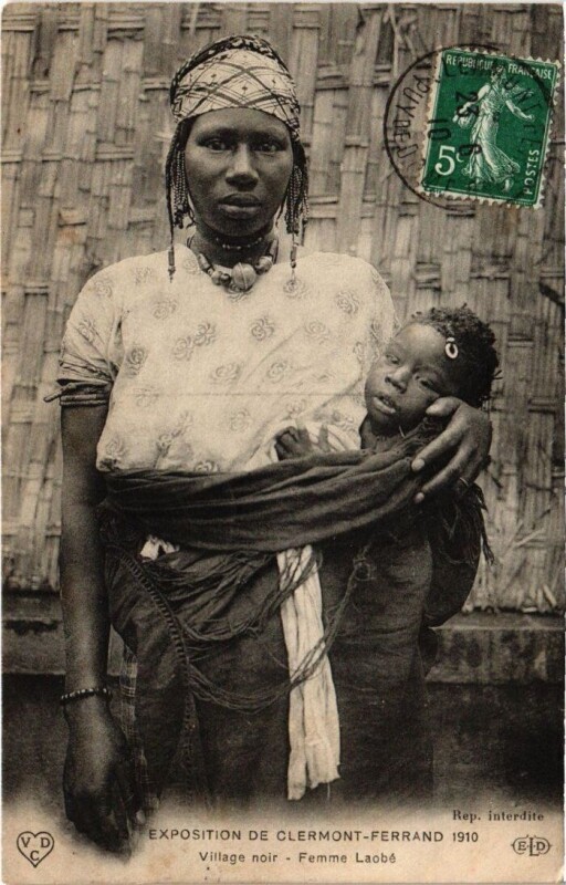 Carte postale ancienne Exosition de Clermont-Ferrand 1910 - Femme Laobe à Clermont-Ferrand