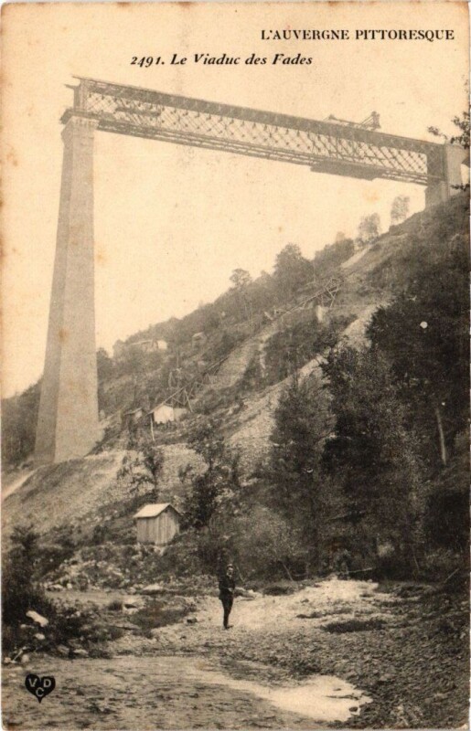 Carte postale ancienne Viaduc des Fades -