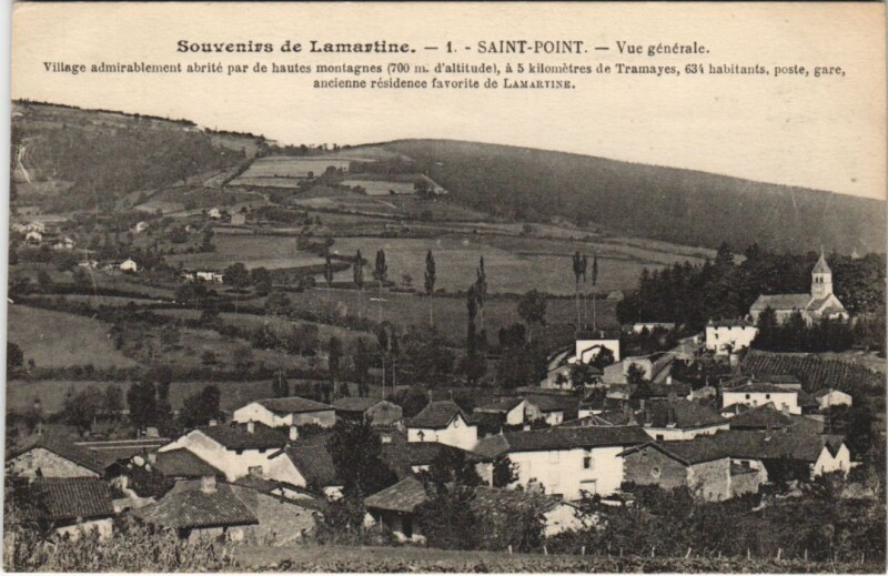 Carte postale ancienne Saint-Point Vue Generale à Saint-Point