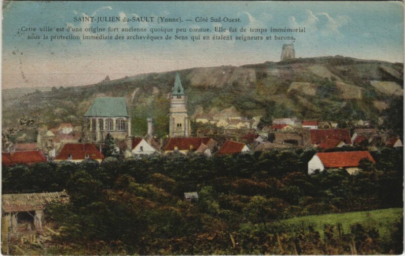 Carte postale ancienne Saint-Julien-du-Sault à Saint-Julien-du-Sault