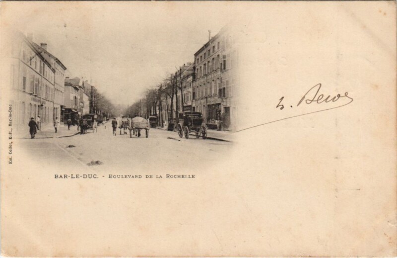 Carte postale ancienne Bar-le-Duc - Boulevard de la Rochelle à Bar-le-Duc