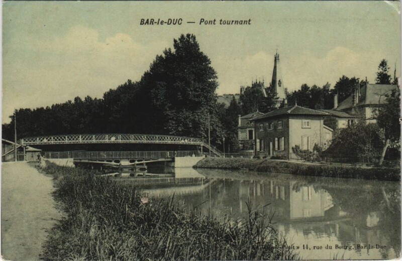 Carte postale ancienne Bar-le-Duc - Pont tournant à Bar-le-Duc