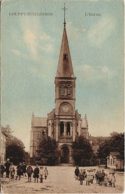 Carte postale ancienne Louppy Sur Loison L'Eglise à Loison