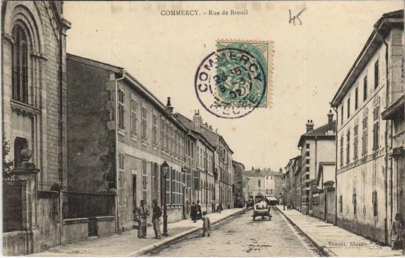 Carte postale ancienne Commercy Rue de Breuil à Commercy