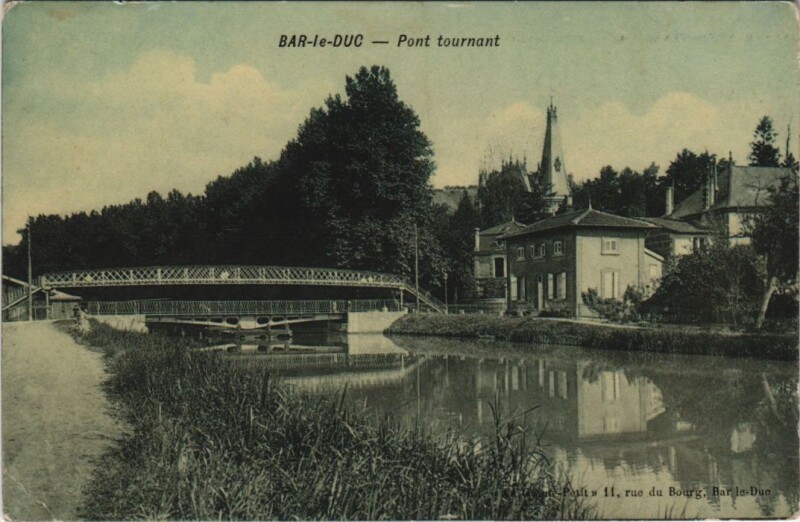 Carte postale ancienne Bar-le-Duc - Pont tournant à Bar-le-Duc