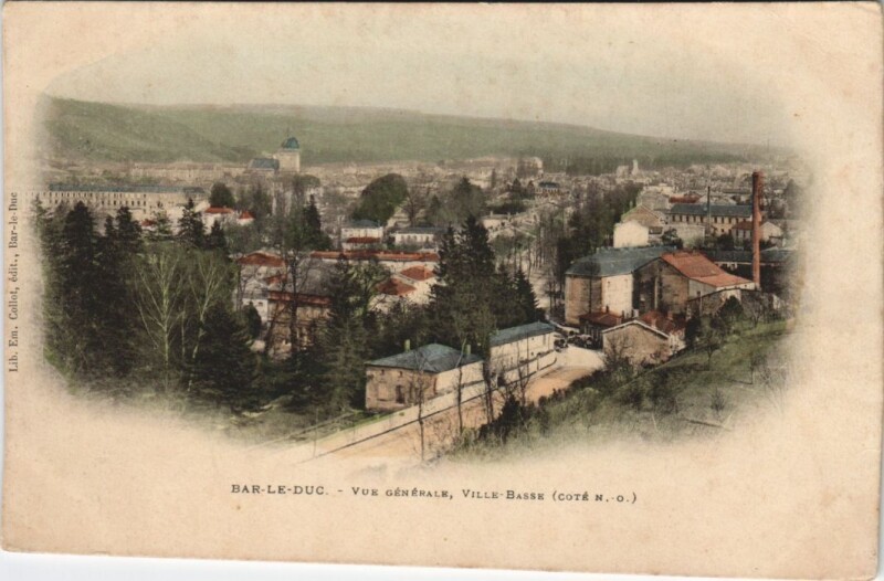 Carte postale ancienne Bar-le-Duc - Vue generale Ville Basse à Bar-le-Duc