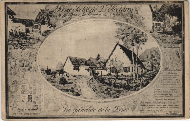Carte postale ancienne Vue générale de la Ferme