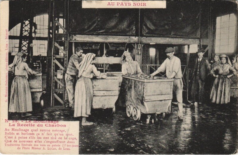 Carte postale ancienne La Recette du Charbon