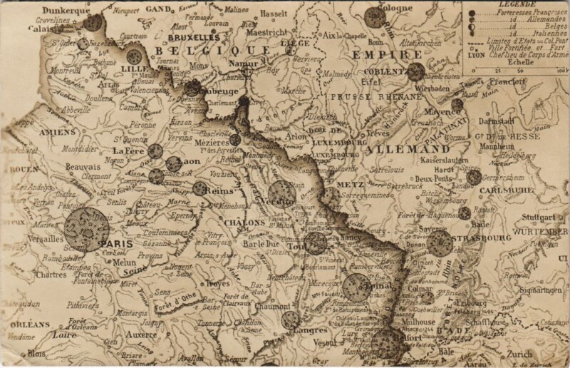 Carte postale ancienne Cartogramme - Belgique