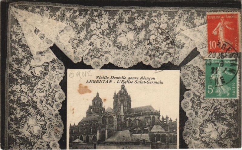 Carte postale ancienne Argentan-L'Eglise Saint Germain à Argentan