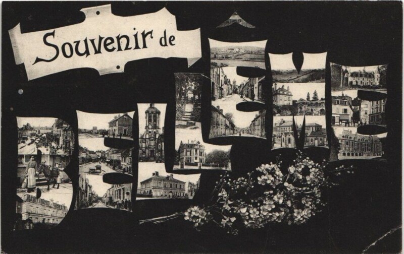 Carte postale ancienne Souvenir de Belleme