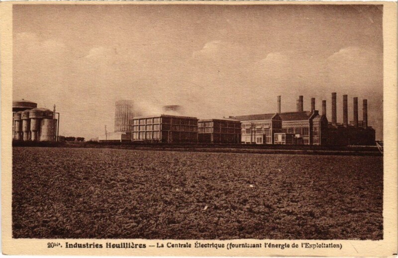 Carte postale ancienne Industrielle Houilliéres - La Centrale Electrique