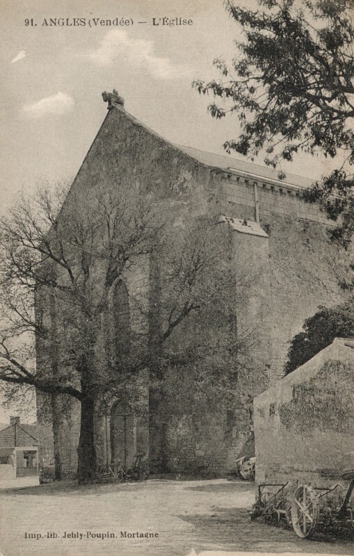 Carte postale ancienne L'Eglise à Angles