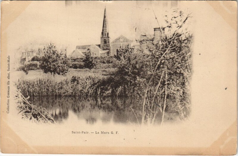 Carte postale ancienne Saint-Pair-La Mare