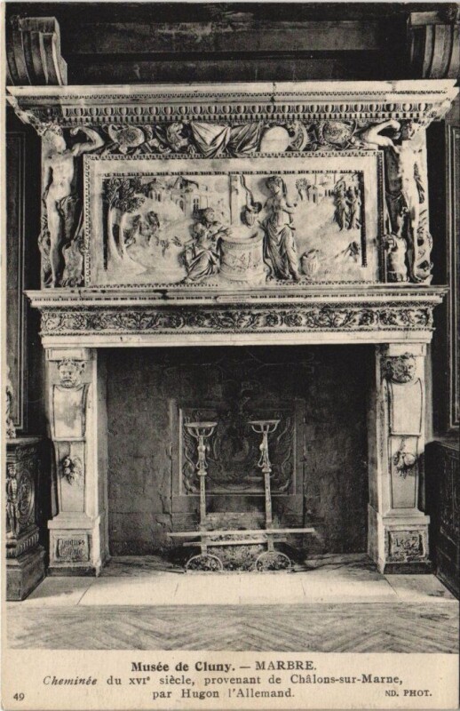 Carte postale ancienne Musée de Cluny Marbre