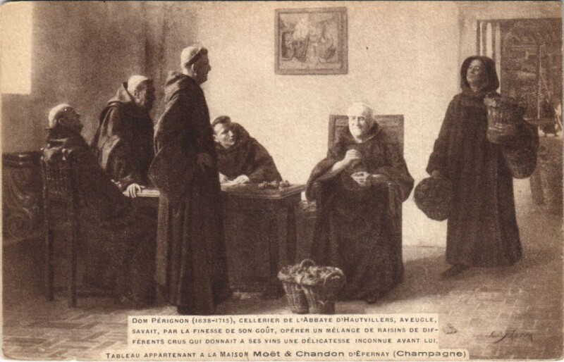 Carte postale ancienne Tableau Appartenant a Maison Moet & Chandon D'Epernay (Champagn)