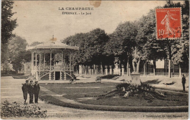 Carte postale ancienne La Champagne Epernay-le-Jard