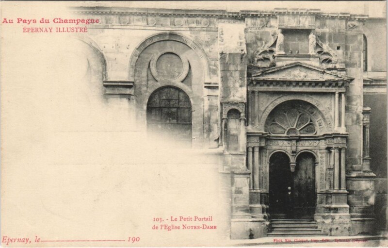 Carte postale ancienne Au Pays du Champagne Epernay Illustré