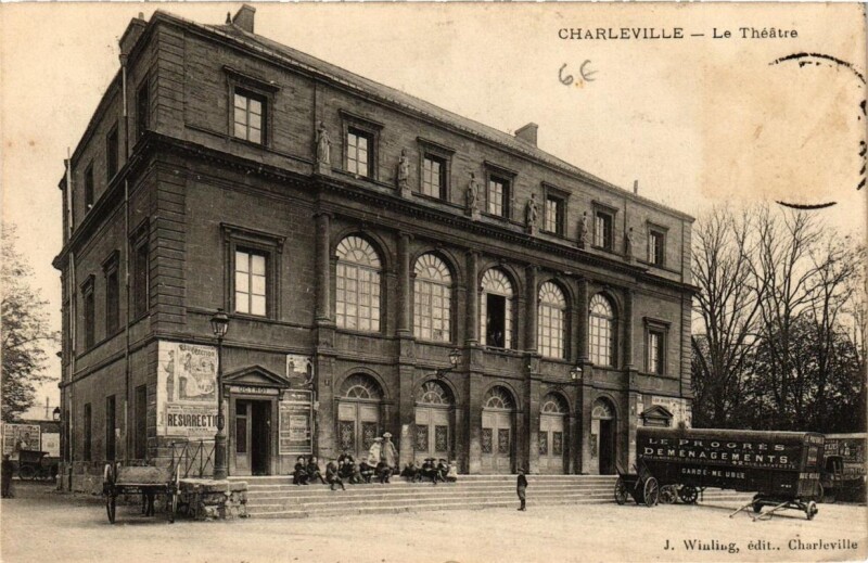 Carte postale ancienne Charleville Le Théatre