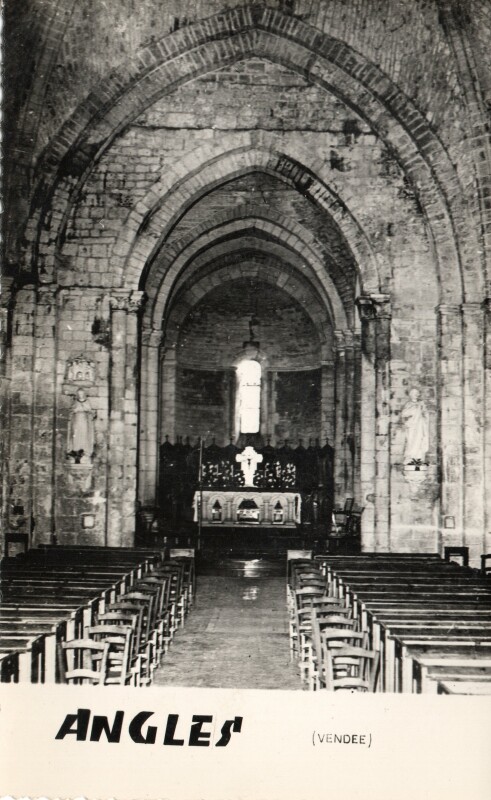 Carte postale ancienne L'Eglises (MC) à Angles