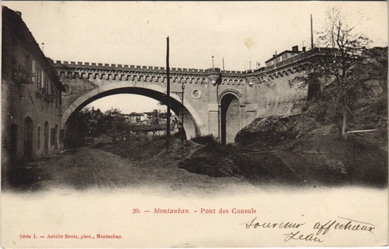 Carte postale ancienne Montauban Pont des Consuls France à Montauban