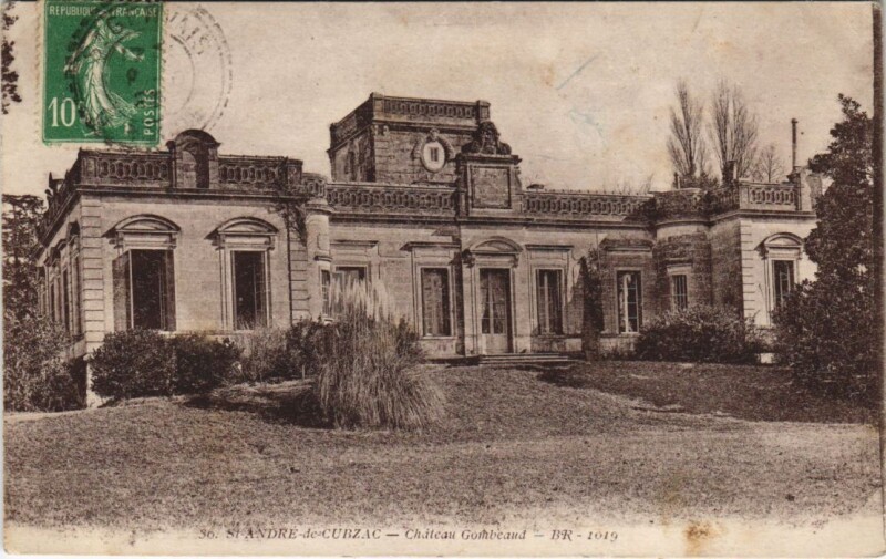 Carte postale ancienne Saint-Andre de Cubzac-Chateau Gombeaud