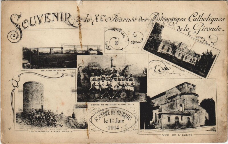 Carte postale ancienne Souvenir de la Gironde