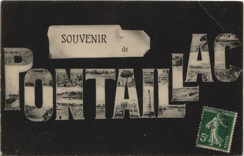 Carte postale ancienne Souvenir de Pontaillac
