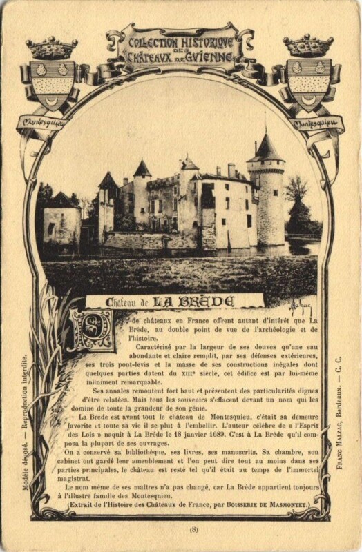 Carte postale ancienne Chateau de la Bréde