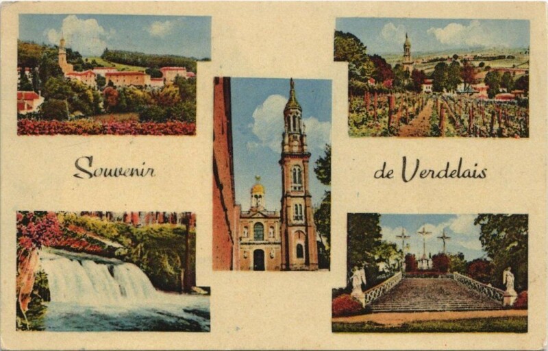 Carte postale ancienne Souvenir de Verdelais à Verdelais
