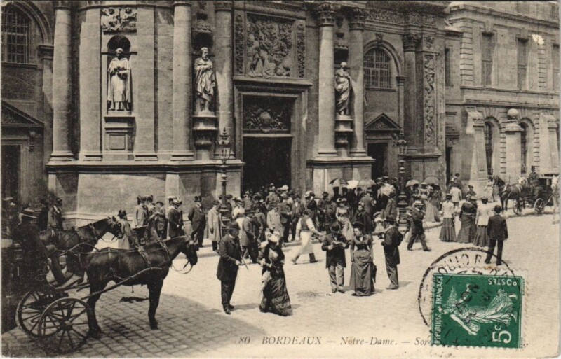 Carte postale ancienne Bordeaux-Notre Dame à Bordeaux
