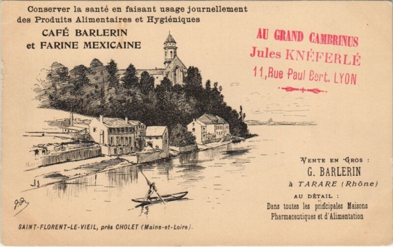 Carte postale ancienne Saint-Florent-le-VIEILpres Cholet à Cholet