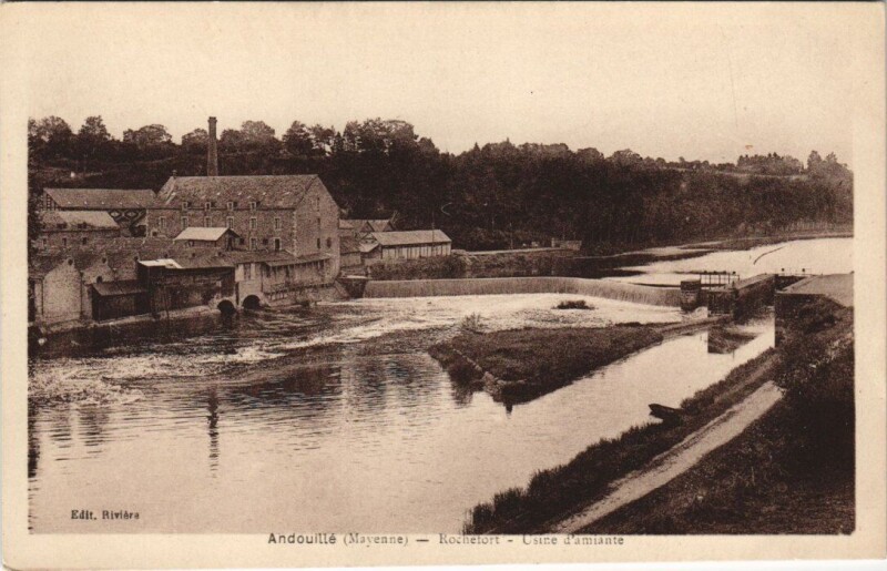 Carte postale ancienne Adoulle - Rochefort - Usine d'amiante