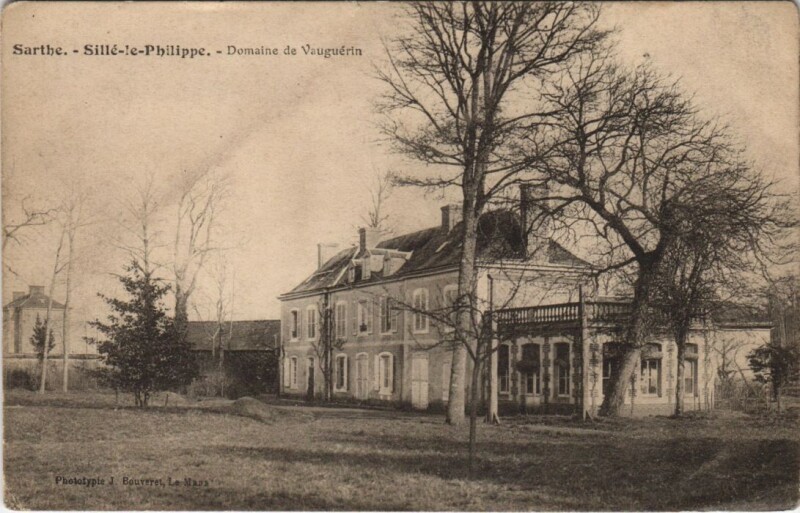 Carte postale ancienne Sarthe Sille-le-Philippe Domaine du Vauguérin