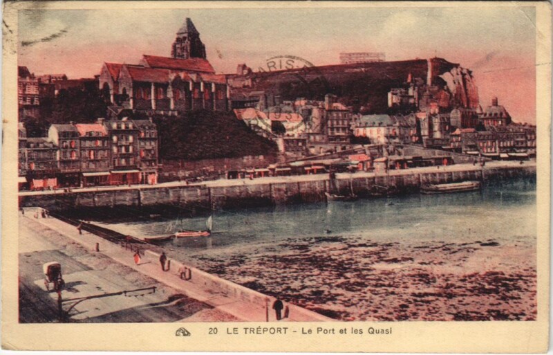 Carte postale ancienne Le Treport Le Port et les Quasi