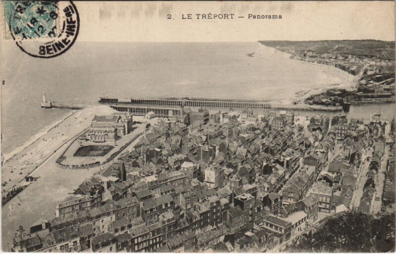 Carte postale ancienne Le Treport Panorama