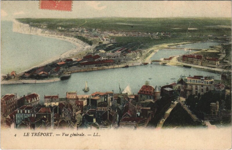 Carte postale ancienne Treport Vue générale
