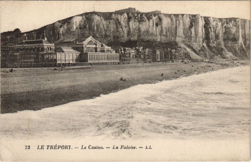 Carte postale ancienne Le Treport - Le Casino La Falaise au Tréport
