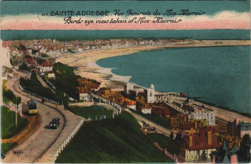 Carte postale ancienne Sainte-Adresse - Vue générale du Nice-Havrais à Sainte-Adresse