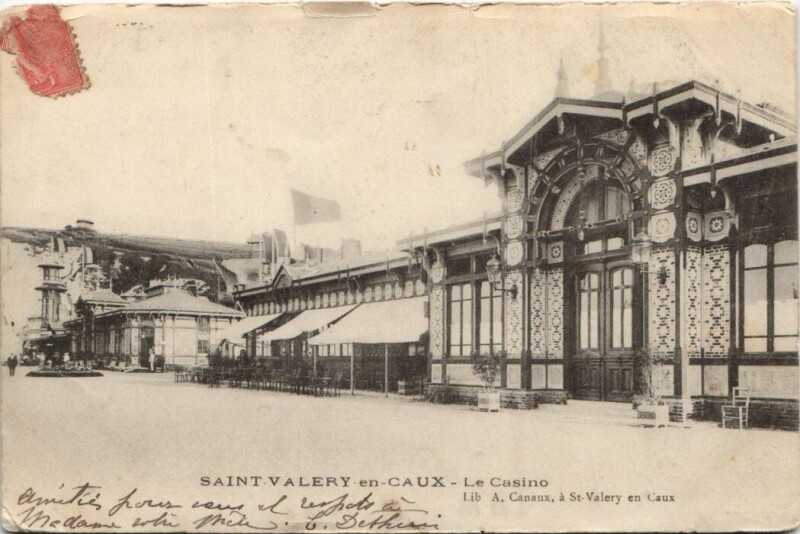 Carte postale ancienne Saint-Valerie-en-Caux - Le Casino
