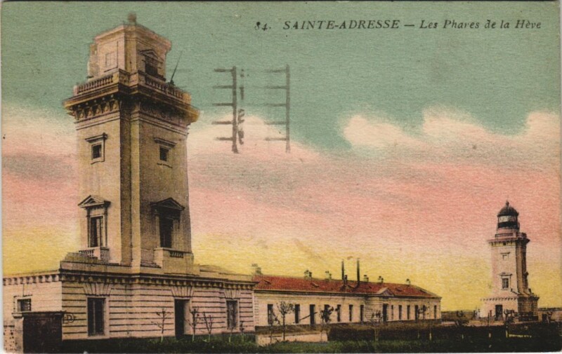 Carte postale ancienne Sainte-Adresse - Les Phares de la Heve à Sainte-Adresse