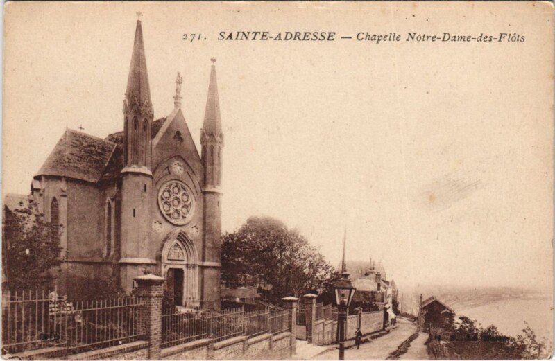 Carte postale ancienne Sainte-Adresse - Chapelle Notre Dame des Flots à Sainte-Adresse