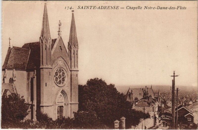 Carte postale ancienne Sainte-Adresse - Chapelle Notre Dame des Flots à Sainte-Adresse