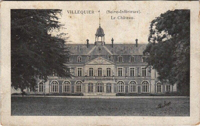Carte postale ancienne Villequier - Le Chateau