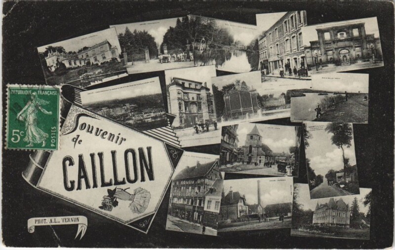 Carte postale ancienne Souvenir de Gaillon à Gaillon