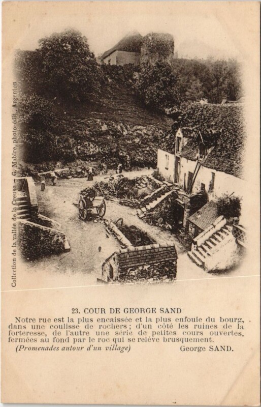 Carte postale ancienne Cour de George Sand France