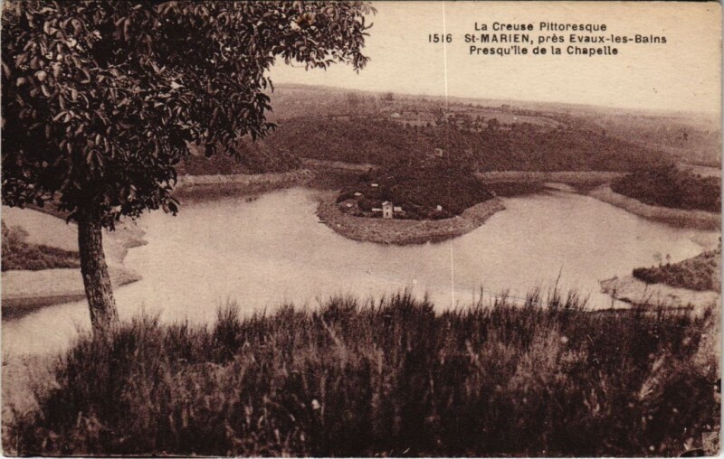 Carte postale ancienne Saint-Marien Presquile de la Chapelle France à Saint-Marien
