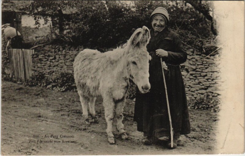 Carte postale ancienne Au Pays Creusois France
